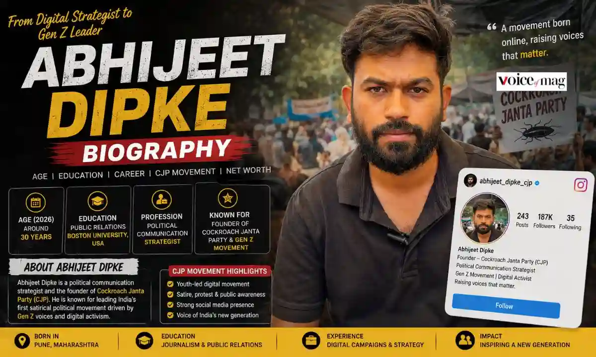 Abhijeet Dipke Age, Biography, Education, Career, Cockroach Janta Party Founder & More